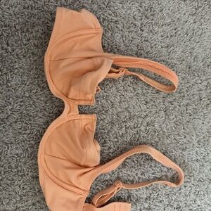 Aerie Light Orange Bikini Top